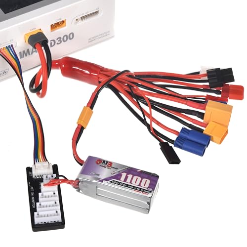 10-in-1 RC Lipo Battery Charger Adapter with Balance Board – ZEVORO Multi-Connector Cable for XT60H, TRX, T-Plug, Tamiya, and More