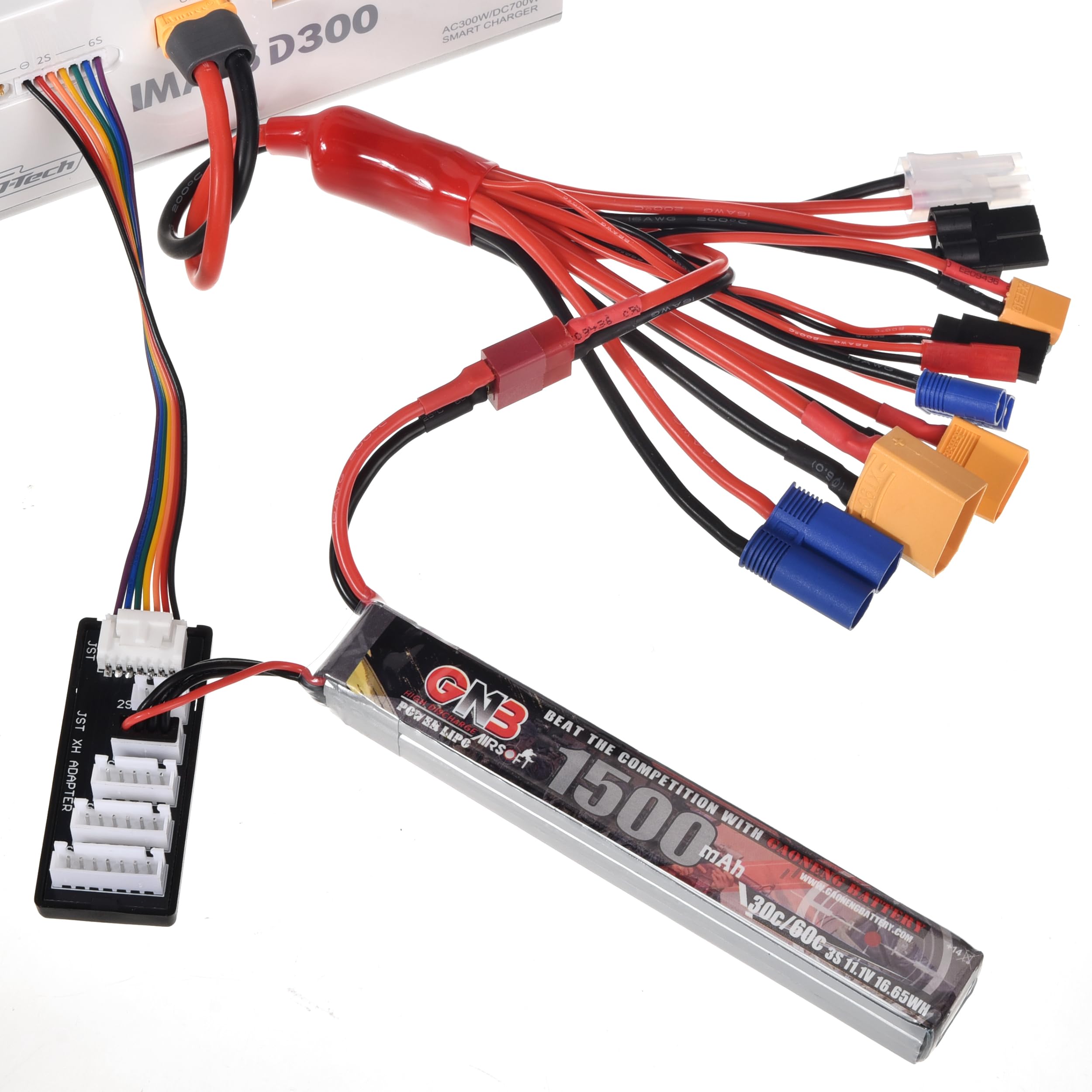 10-in-1 RC Lipo Battery Charger Adapter with Balance Board – ZEVORO Multi-Connector Cable for XT60H, TRX, T-Plug, Tamiya, and More