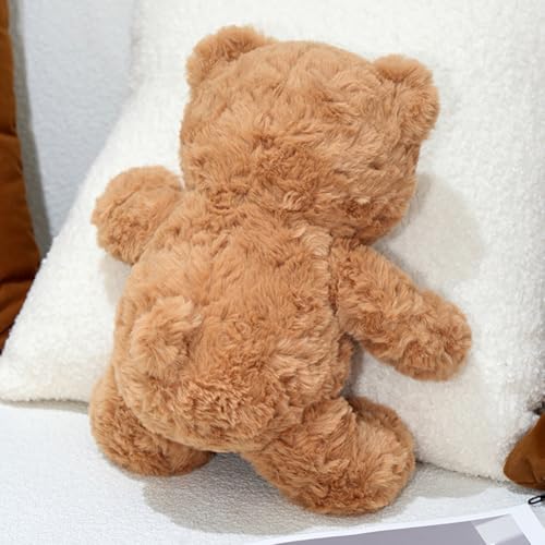 10-Inch Brown Plush Teddy Bear – Soft Stuffed Animal for Kids and Adults, Gift for Birthday Christmas Valentine's Day
