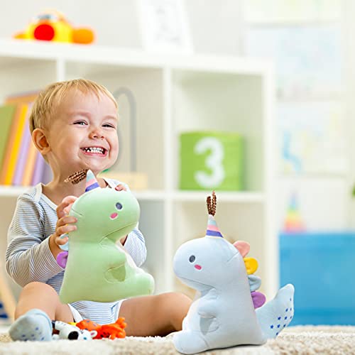 10-Inch HENXING Dinosaur Plush Toy – Soft Stuffed Animal for Kids and Adults