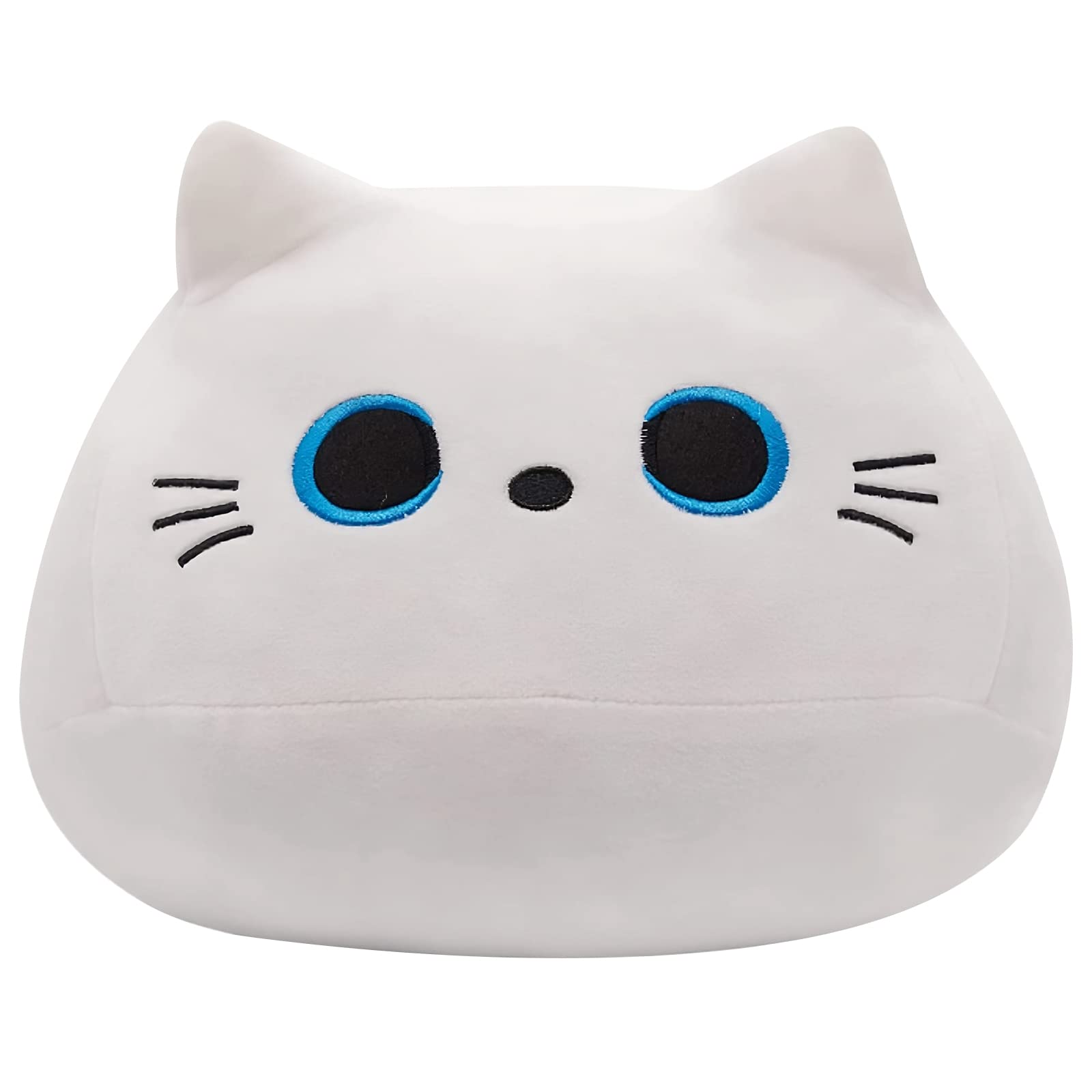 10-Inch Soft White Cat Plush Toy – Cute Squishy Plushie for Cat Lovers