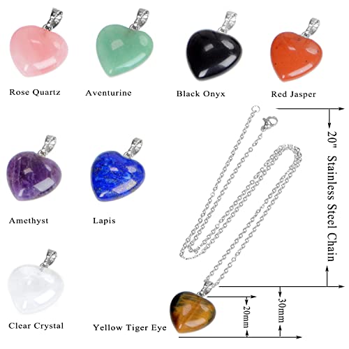 10-Pack Genuine Rose Quartz Heart Pendants – Natural Stone Charms for Jewelry Making with Silver Necklace