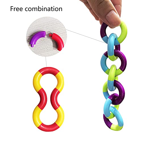 10-Pack Twistable Fidget Toys – Sensory Stress Relief for Kids, Teens, and Adults