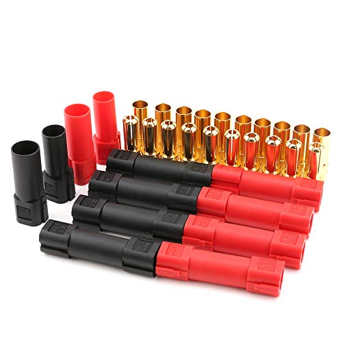 10 Pairs Amass XT150 6mm Bullet Connector Set – 100A Continuous, 150A Peak for RC Models
