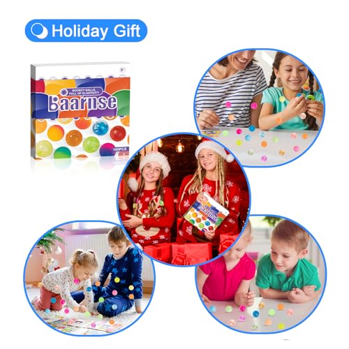 100 Colorful Mini Bouncy Balls in Gift Box – 18mm Party Favors for Kids