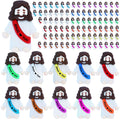 100 Mini Rubber Jesus Figurines Bulk – 10 Colors with 'Jesus Loves You' Message for Easter Egg Fillers and Hide and Seek