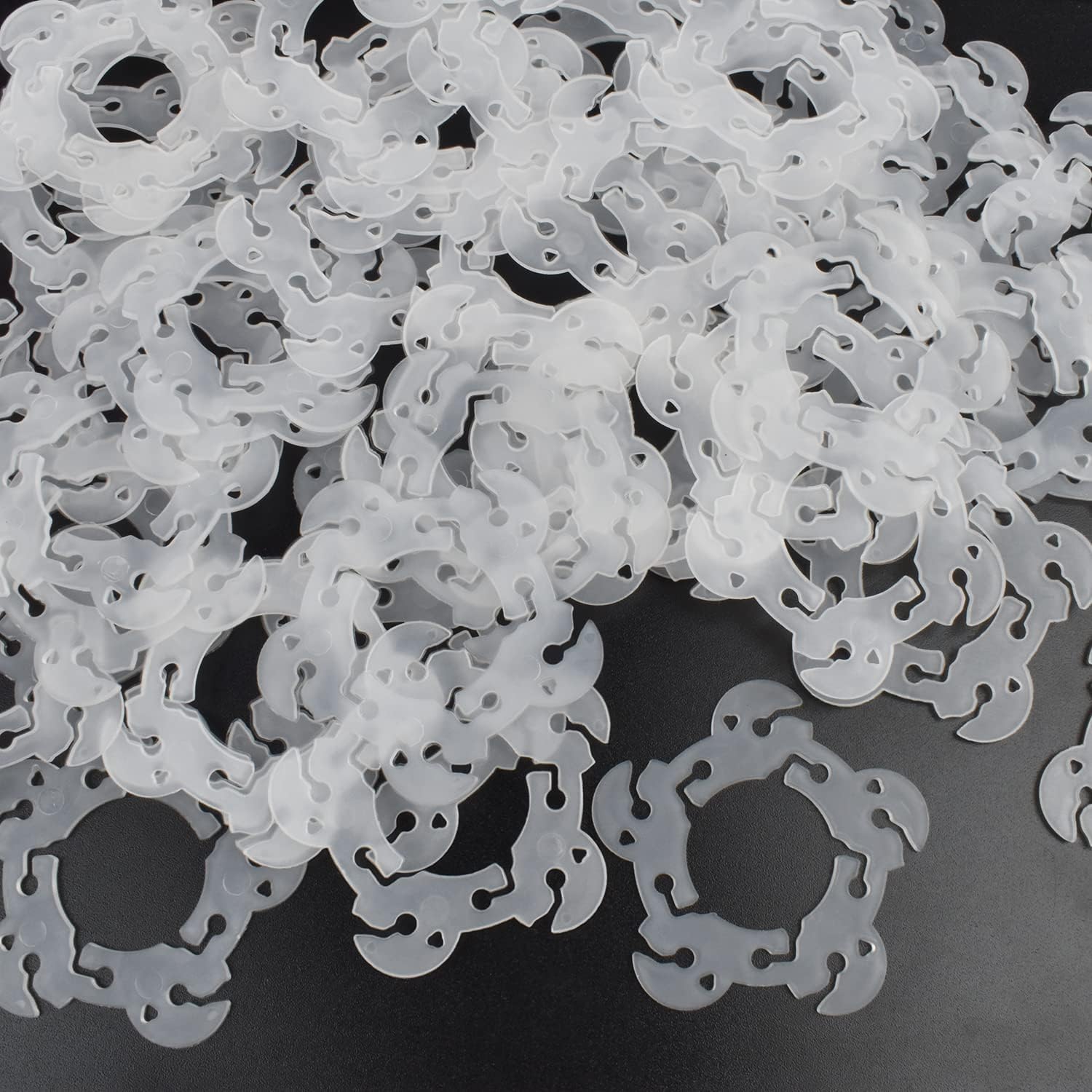 100 Pack Balloon Arch Clips – Reusable Plastic Balloon Connectors for Party Decor