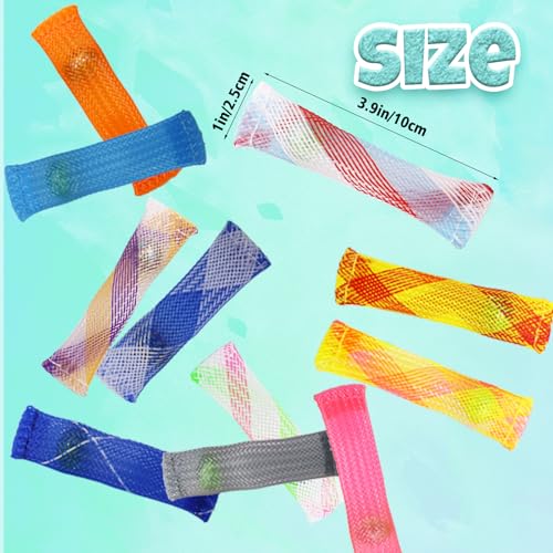 100 Pack Marble Mesh Fidget Toys - Portable Stress Relief for ADHD, Autism, Anxiety