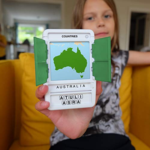 100 PICS Countries of the World Travel Game – Learn 100 Countries with Flash Cards & Slide Reveal Case