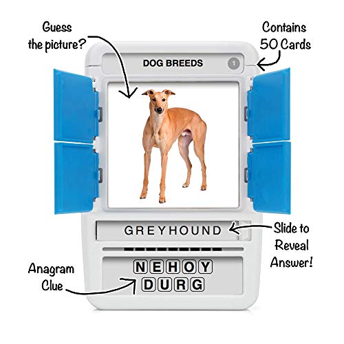 100 PICS Dogs Travel Game – Learn 100 Dog Breeds with Slide Reveal Cards