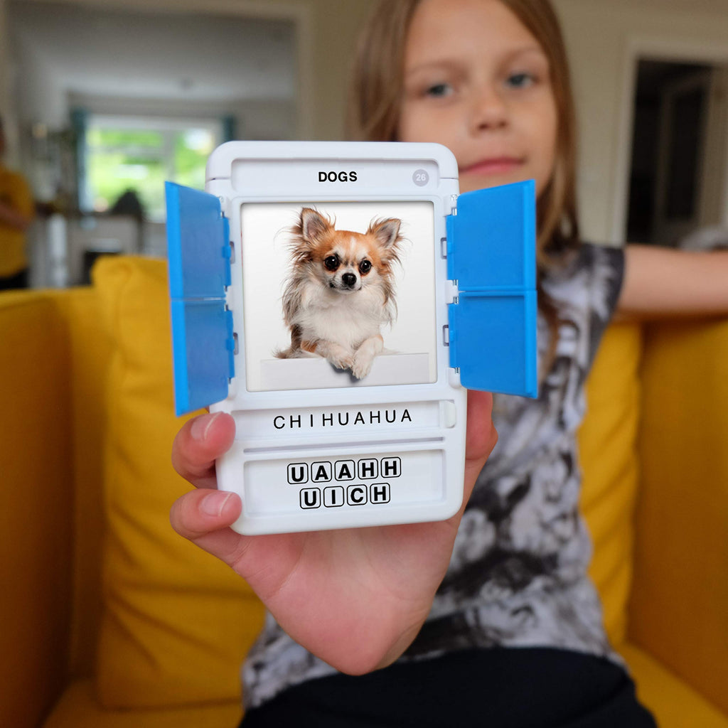 100 PICS Dogs Travel Game – Learn 100 Dog Breeds with Slide Reveal Cards