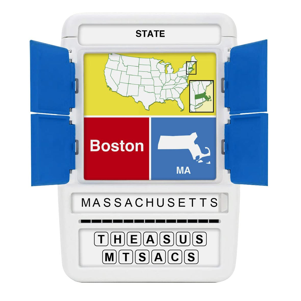 100 PICS US States & Capitals Flash Cards – Learn All 50 States and Capitals with Fun Card Game for Kids and Adults Ages 6+