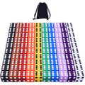 100-Piece 10-Color Standard 16mm Game Dice Set by AUSTOR with Storage Bag for Tenzi, Farkle, Yahtzee, Bunco, Math