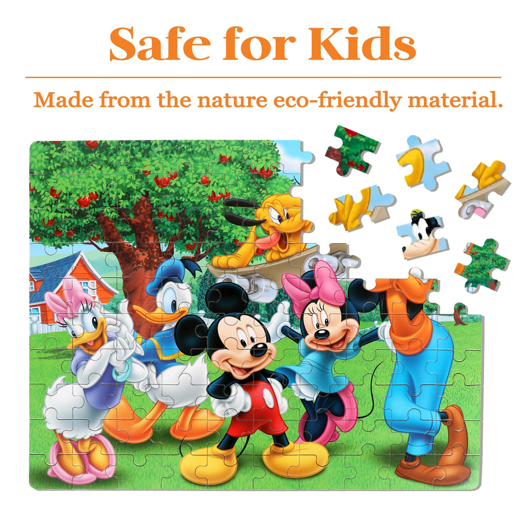 100 Piece Jigsaw Puzzle for Kids Ages 4-8 – Educational Puzzle in Metal Box by bexido