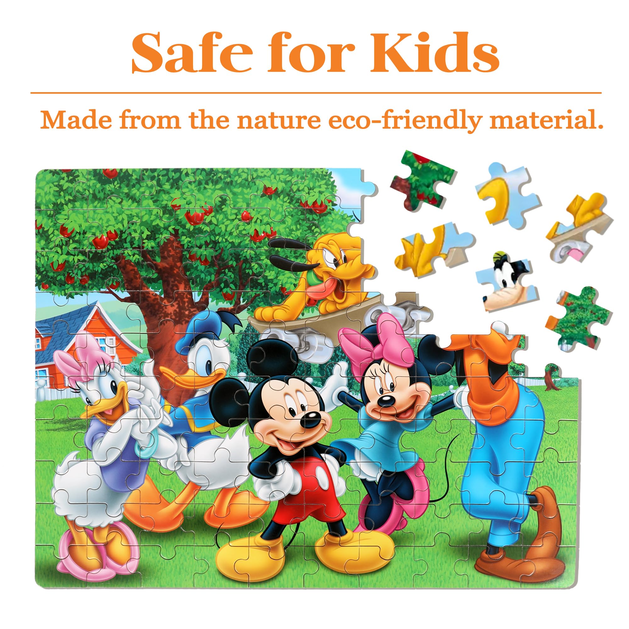 100 Piece Jigsaw Puzzle for Kids Ages 4-8 – Educational Puzzle in Metal Box by bexido