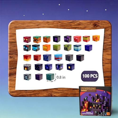 100-Piece Magnetic Building Blocks Set – STEM Learning Toys for Kids Age 3+