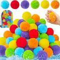 100 Reusable Water Balloons – Colorful Splash Balls for Outdoor Games, Pool, and Beach