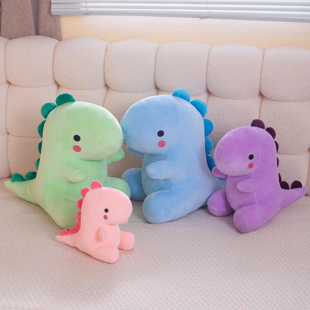 10.8-Inch Blue Dinosaur Plush Toy – Soft Cuddly Animal Pillow for Kids