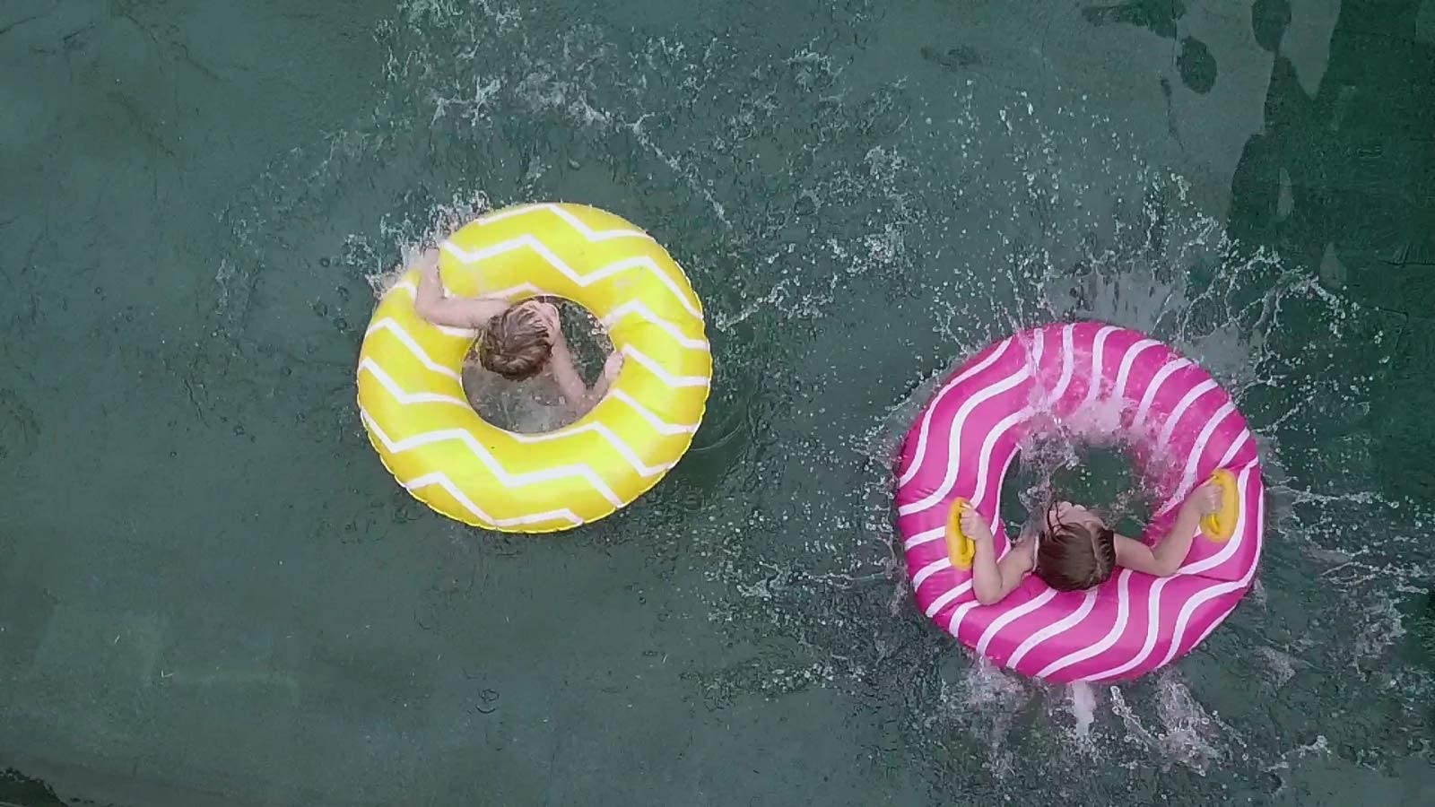 10Leccion 40-Inch Pink Inflatable Pool Float with Handles for Adults and Teens