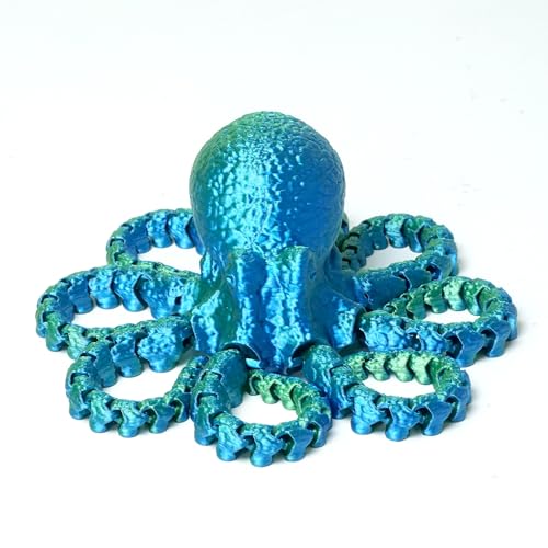 11 Inch 3D Printed Octopus Fidget Toy with Large Tentacles - PLA Plastic Decorative Figurine