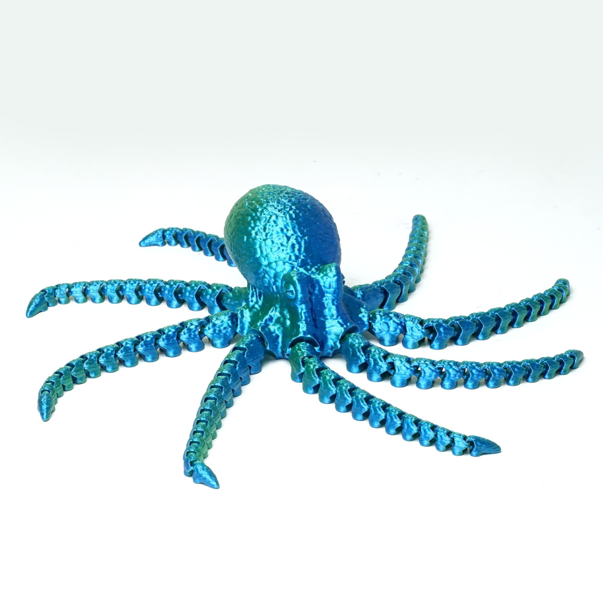 11 Inch 3D Printed Octopus Fidget Toy with Large Tentacles - PLA Plastic Decorative Figurine