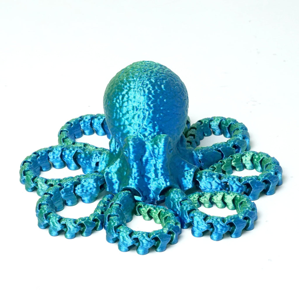 11 Inch 3D Printed Octopus Fidget Toy with Large Tentacles - PLA Plastic Decorative Figurine