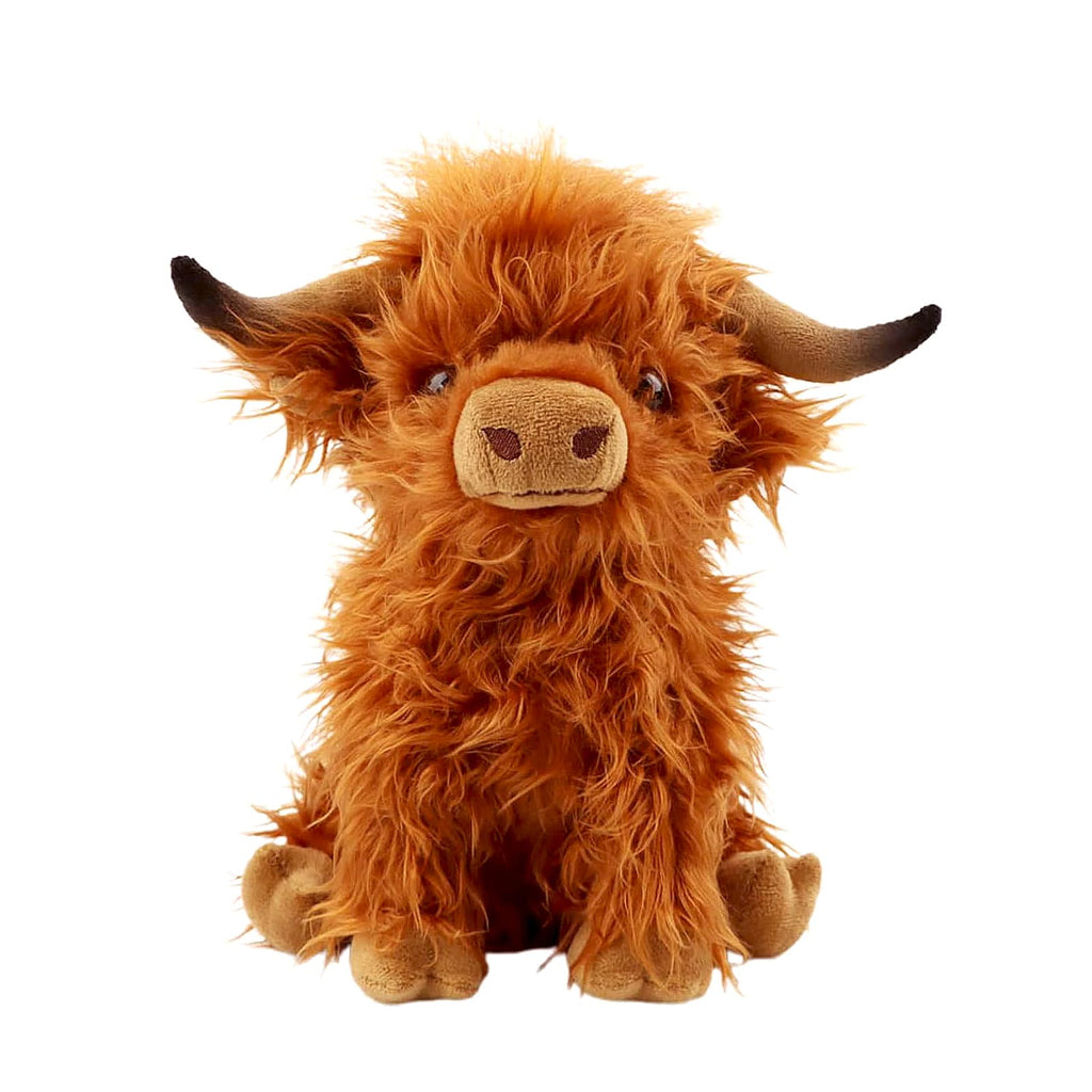 11-Inch Highland Cow Stuffed Animal – Soft Plush Toy by Gluutoyashop