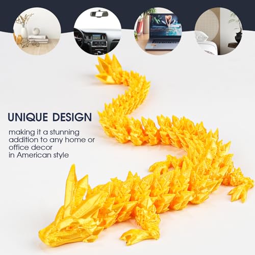 12 Inch 3D Printed Dragon Egg with Articulated Dragon Inside - Laser Purple Fidget Toy and Desk Decor by Miai Home
