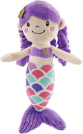 12-Inch Purple Mermaid Plush Toy – Soft Mermaid Princess Stuffed Animal with Glitter Heart, Safe for Toddlers