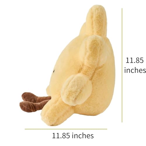 12-Inch Smiling Sun Plush Pillow – Soft Cuddly Stuffed Animal Toy with 3D Face, Machine Washable