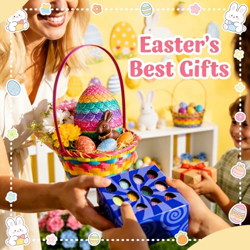 12-Pack 3D Printed Dragon Eggs with Hidden Dragons Inside - Collectible Toys for Kids, Easter Gifts & Party Favors