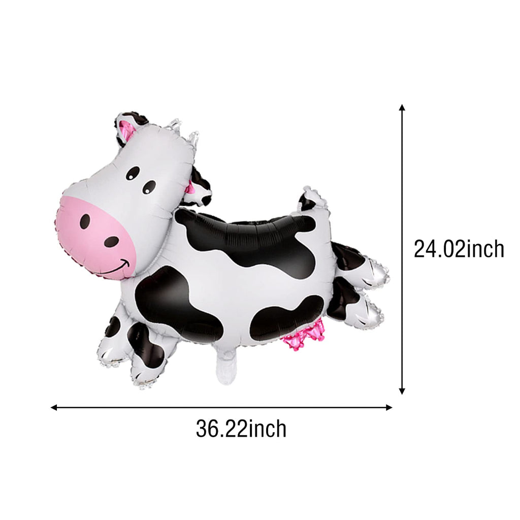 12-Pack Farm Animal Foil Balloons for 2nd Birthday Party Decorations – Safe Aluminum Balloons for Kids' Barnyard Theme Baby Shower