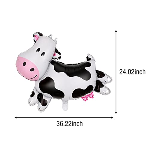 12-Pack Farm Animal Foil Balloons for 2nd Birthday Party Decorations – Safe Aluminum Balloons for Kids' Barnyard Theme Baby Shower