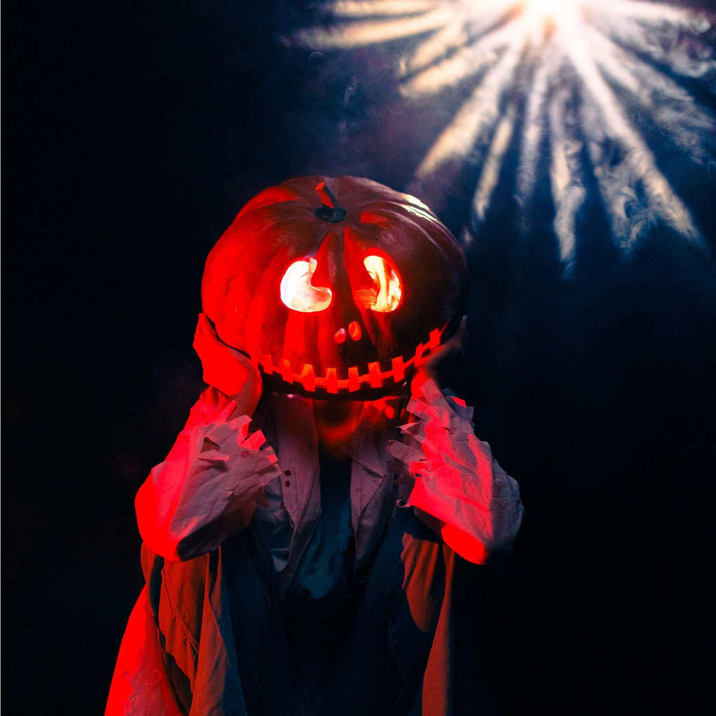 12-Pack Halloween LED Glowing Eyes for Masks | Red Light, 24-Inch Wire, Battery Operated