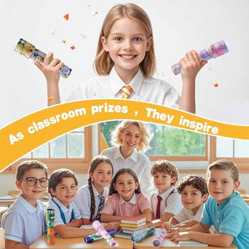 12 Pack Kaleidoscopes for Kids - Party Favors, Classroom Prizes, Birthday Gifts