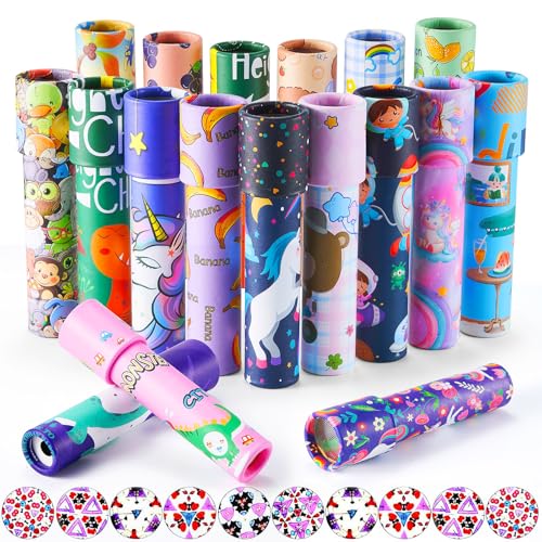 12 Pack Kaleidoscopes for Kids - Party Favors, Classroom Prizes, Birthday Gifts