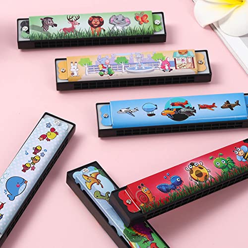 12-Pack Kids Harmonicas - 16-Hole Musical Toy for Party Favors, Goodie Bags, Classroom Prizes for Ages 4+