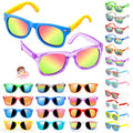 12-Pack Lifree Kids Sunglasses Bulk Party Favors - UV400 Protection for Ages 3-8, Neon Colors for Pool and Birthday Parties