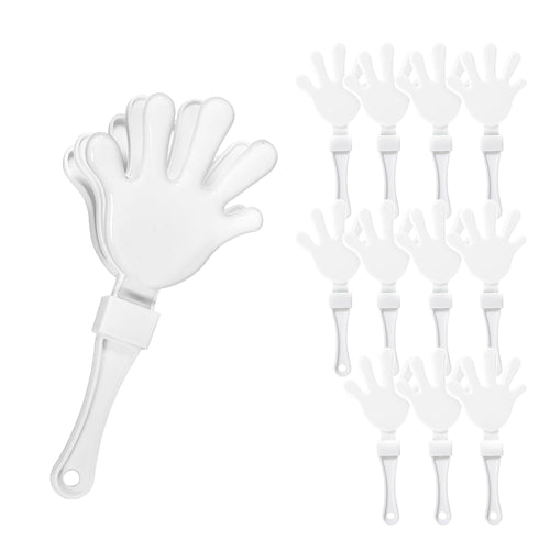 12-Pack Mini Hand Clappers for Sports Games – 7-Inch Plastic Noisemakers by Windy City Novelties