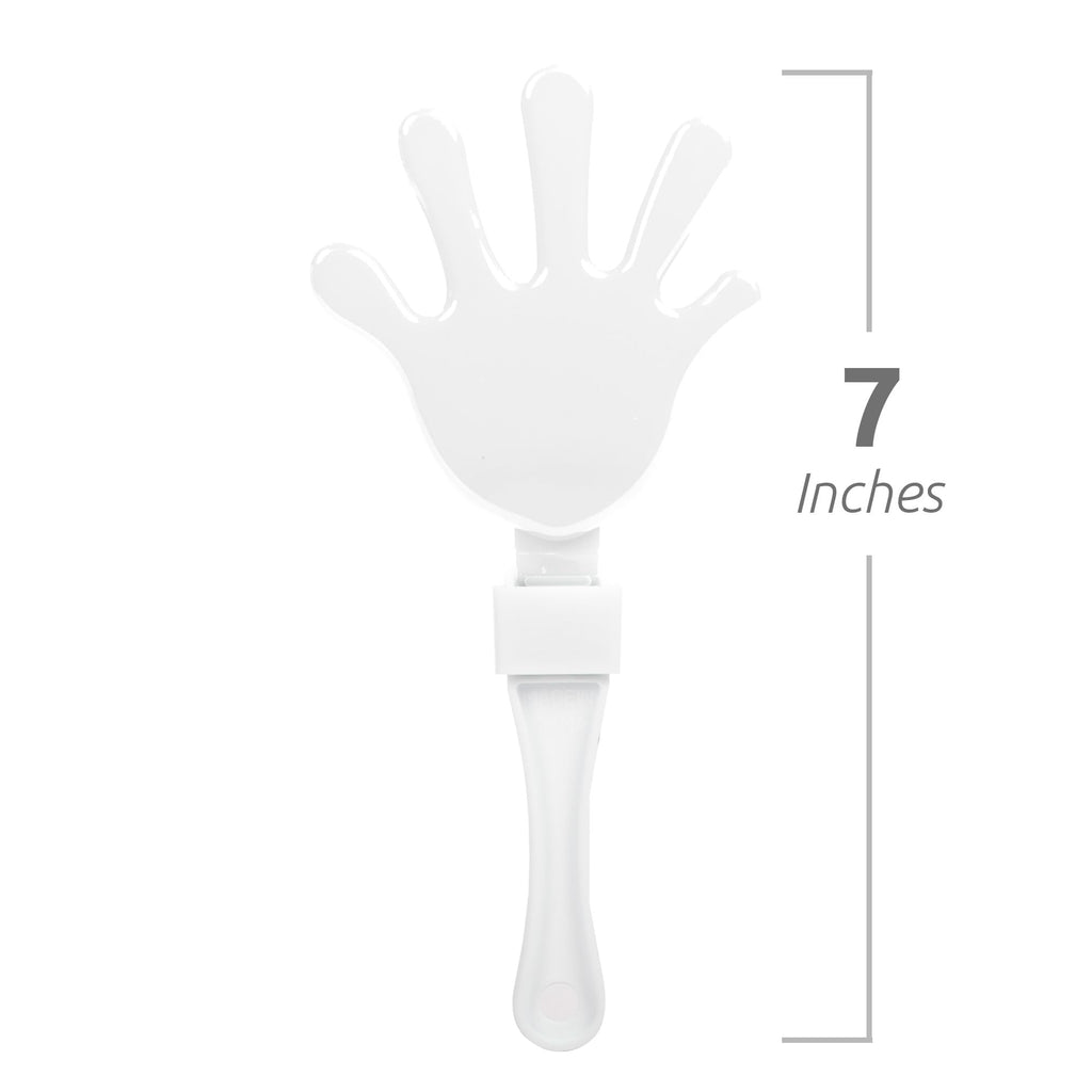 12-Pack Mini Hand Clappers for Sports Games – 7-Inch Plastic Noisemakers by Windy City Novelties