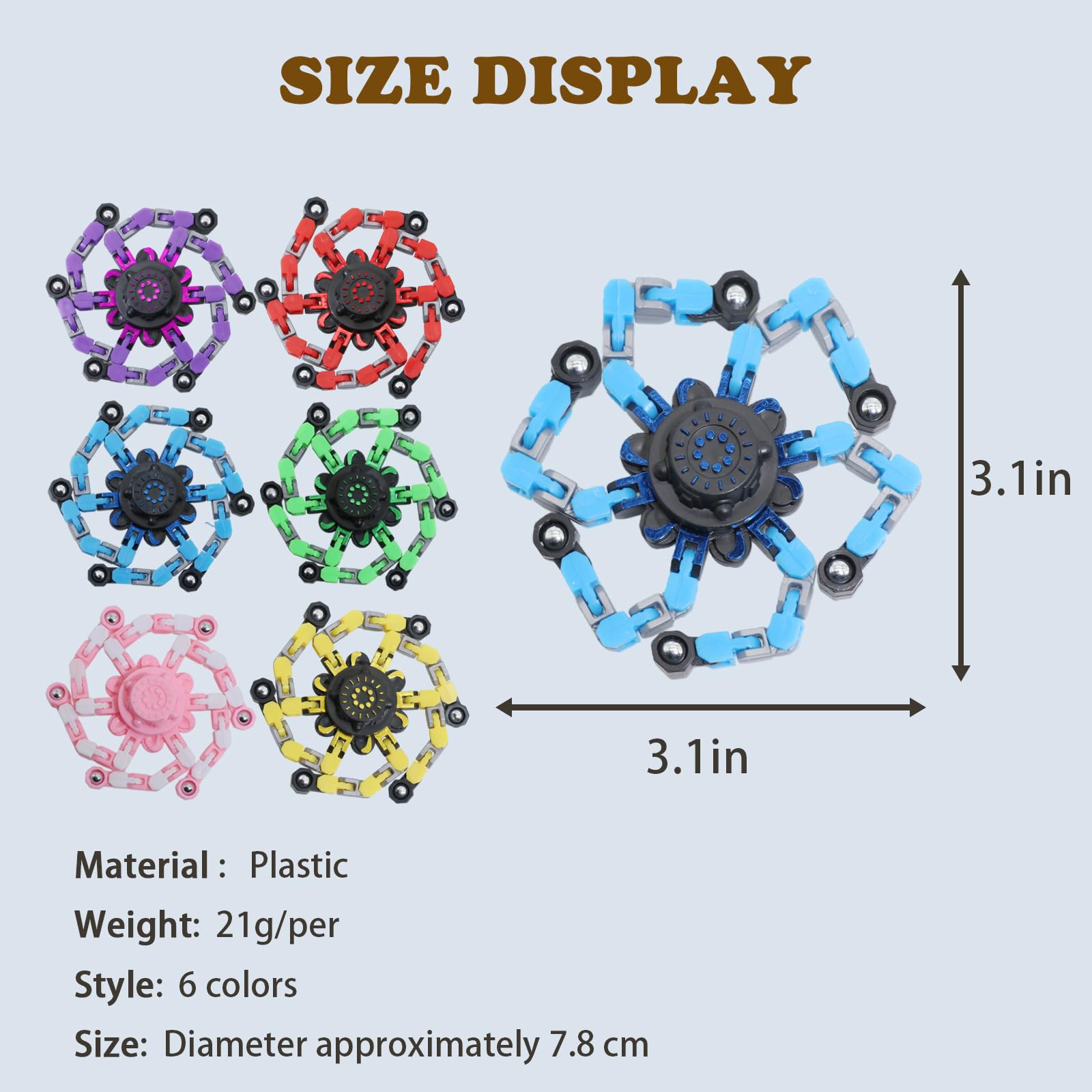 12-Pack Transformable Fidget Spinners – 2-in-1 Robot Stress Relief Toys for Kids and Adults
