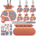 12-Piece David and Goliath Ornament Craft Kit – Felt Bible Story Activity for Sunday School & Home