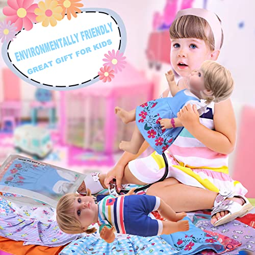 12-Piece Doll Clothes Set for 12-14.5 Inch Dolls – Soft Cotton Dresses & Accessories