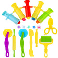 12-Piece Dough Tools Set for Kids – Includes 5 Extruders, Scissors, Rollers, Cutters | Non-Toxic ABS Plastic, Ages 3+