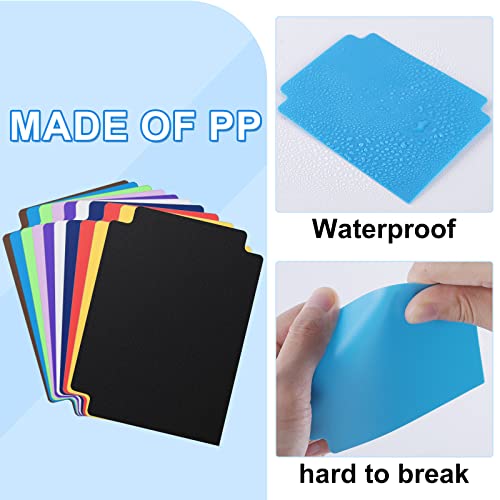 120-Pack Multicolor Trading Card Dividers with Tabs - 2.71 x 3.8 Inches Plastic Card Separators for Sports, Trading, and Photo Cards