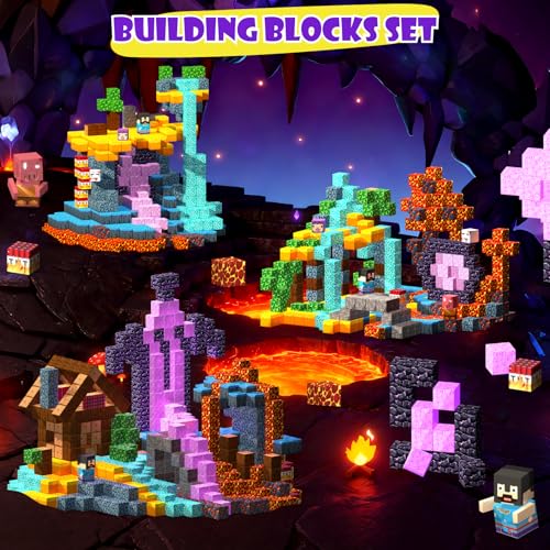 120-Piece Magnetic Building Blocks for Kids 3+ - BrightBlox STEM Toy Set with 8 Magnets per Block