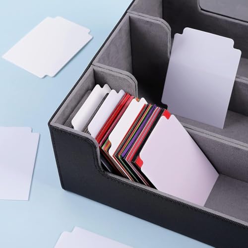 120 White Card Dividers with Tabs for Trading Cards, Sports Cards, MTG, TCG - 2.71x3.8 Inches by TiopLior