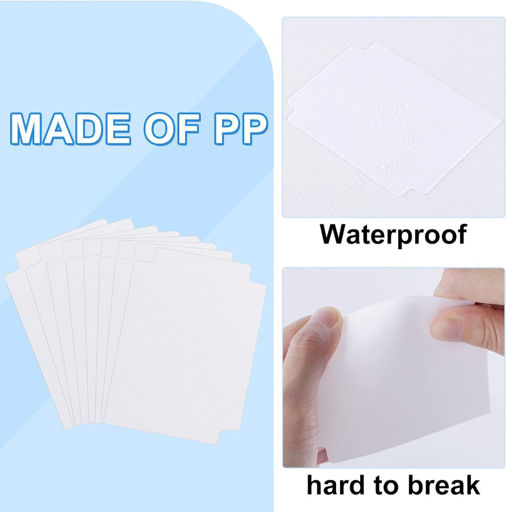 120 White Card Dividers with Tabs for Trading Cards, Sports Cards, MTG, TCG - 2.71x3.8 Inches by TiopLior