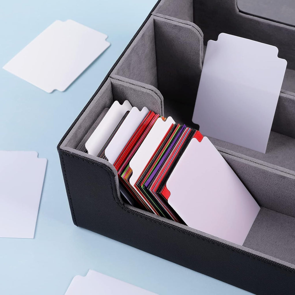 120 White Card Dividers with Tabs for Trading Cards, Sports Cards, MTG, TCG - 2.71x3.8 Inches by TiopLior