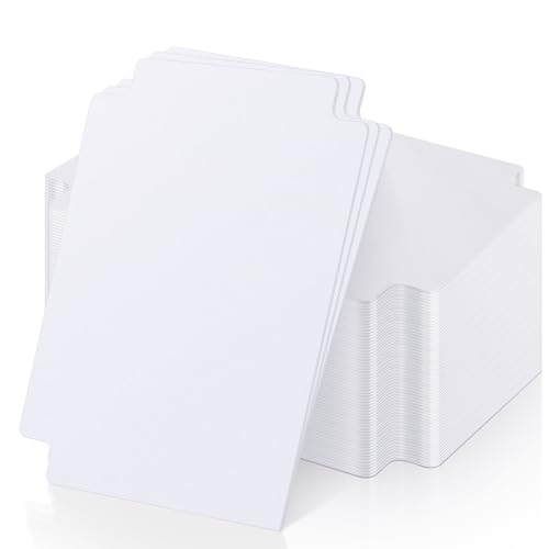 120 White Card Dividers with Tabs for Trading Cards, Sports Cards, MTG, TCG - 2.71x3.8 Inches by TiopLior